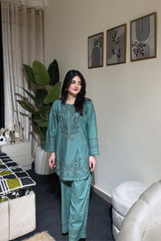 2 Piece - Embroidered Lawn Ready To Wear Co-Ord Set