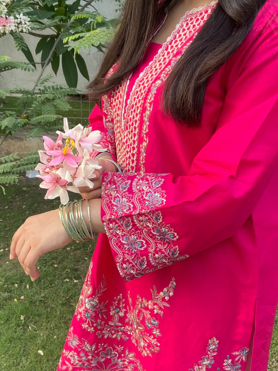 2 Piece - Embroidered Lawn Ready To Wear Co-Ord Set