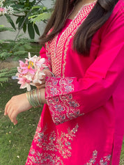 2 Piece - Embroidered Lawn Ready To Wear Co-Ord Set