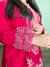 2 Piece - Embroidered Lawn Ready To Wear Co-Ord Set