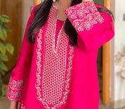 2 Piece - Embroidered Lawn Ready To Wear Co-Ord Set