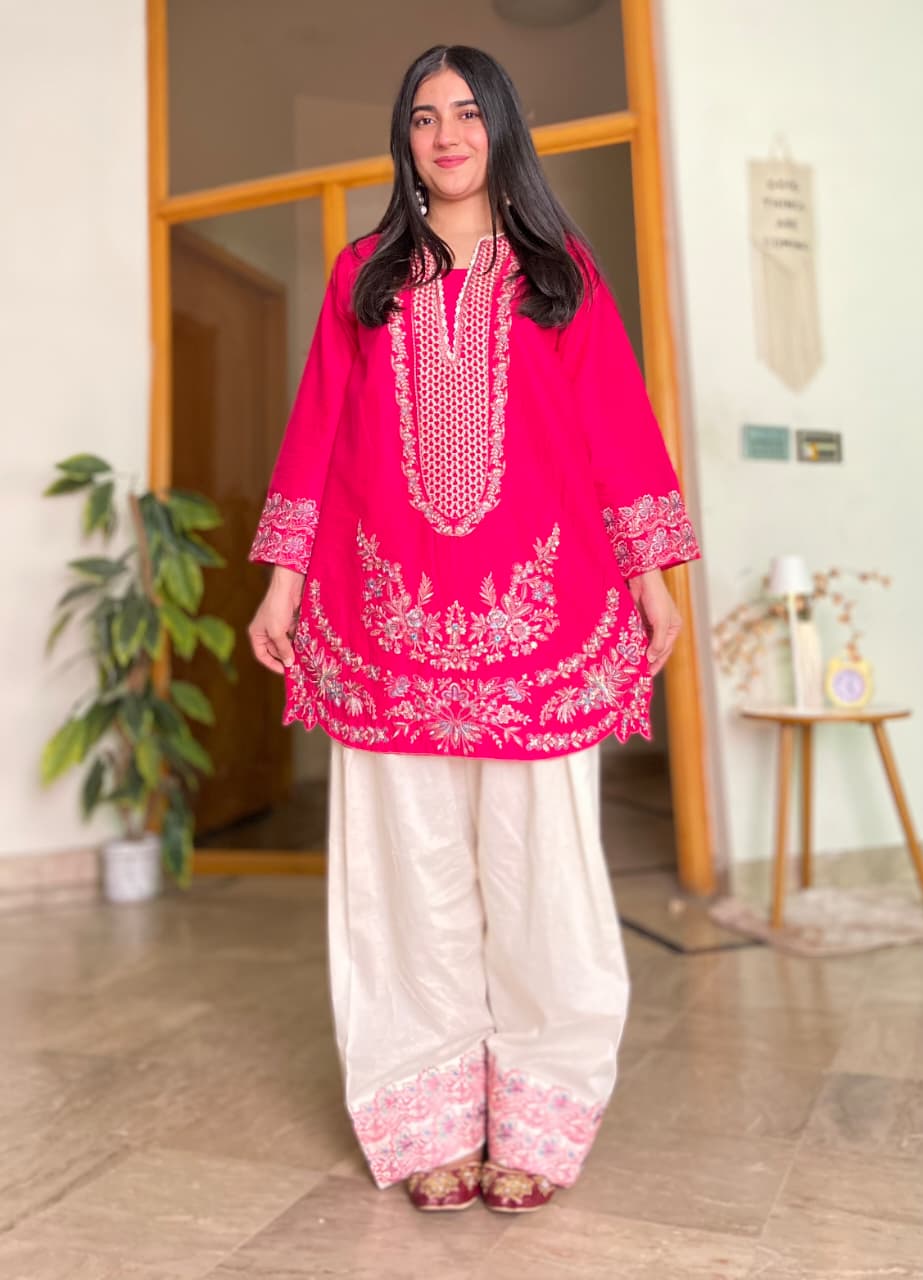 2 Piece - Embroidered Lawn Ready To Wear Co-Ord Set