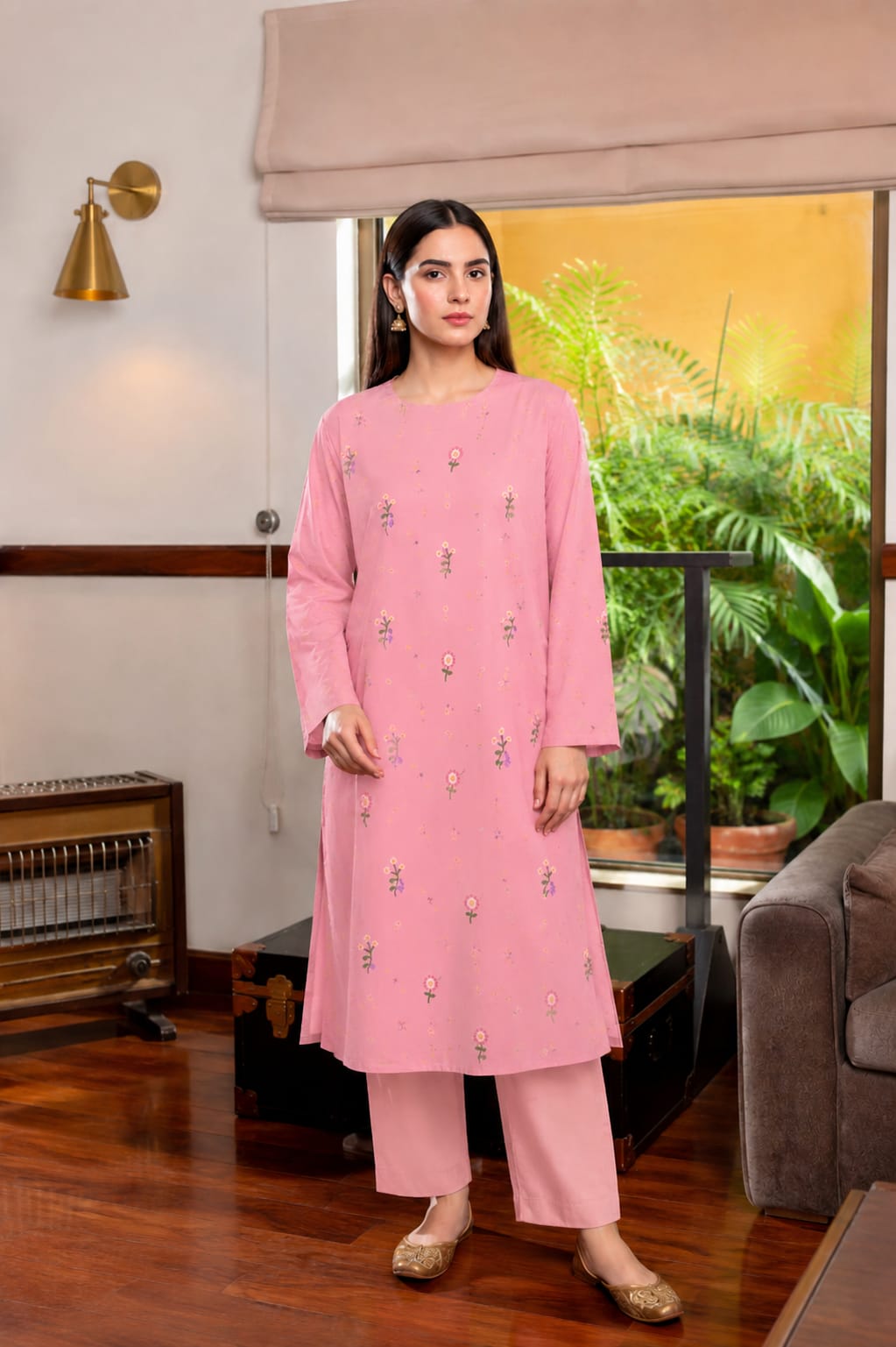 2 Piece - Embroidered Lawn Suit