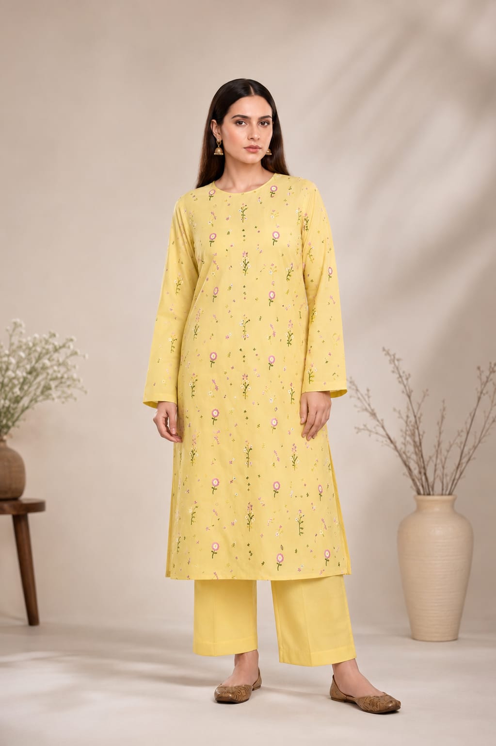 2 Piece - Embroidered Lawn Suit