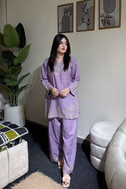 2 Piece - Embroidered Lawn Ready To Wear Co-Ord Set