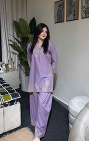 2 Piece - Embroidered Lawn Ready To Wear Co-Ord Set