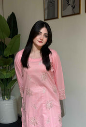 2 Piece - Embroidered Lawn Ready To Wear Co-Ord Set