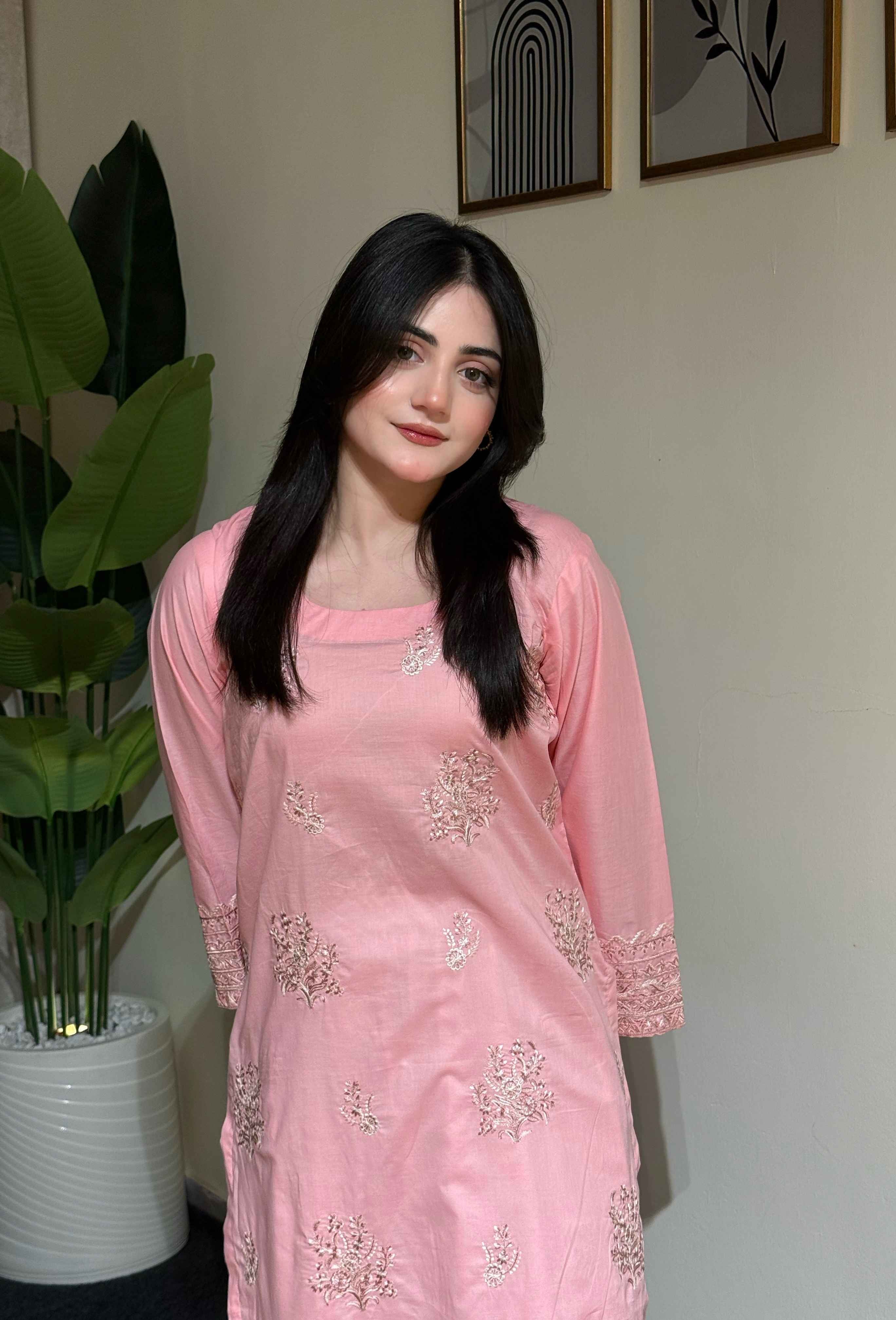 2 Piece - Embroidered Lawn Ready To Wear Co-Ord Set