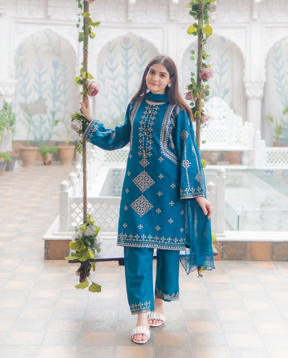 2 Piece - Embroidered Lawn Suit