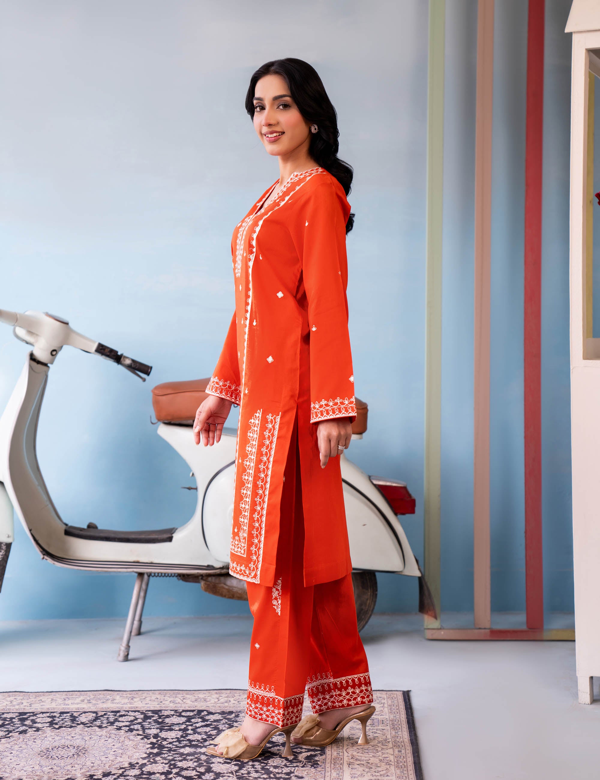 Embroidery suit 2pc